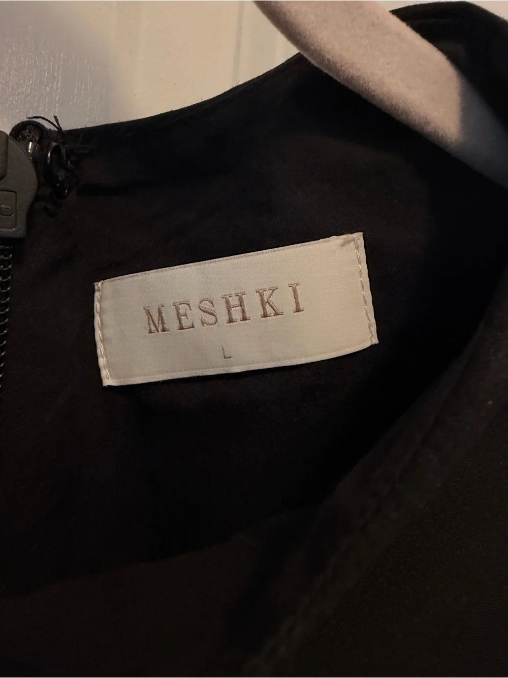 Meshki Black Midi Dress - size L - Picture 4 of 5
